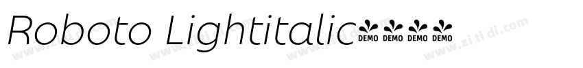 Roboto Lightitalic字体转换